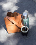 Leather Wine Tote