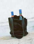 Leather Wine Tote