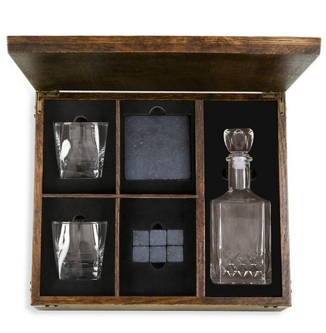 Bourbon or Whiskey Walnut gift box
