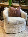 Shearling club chair