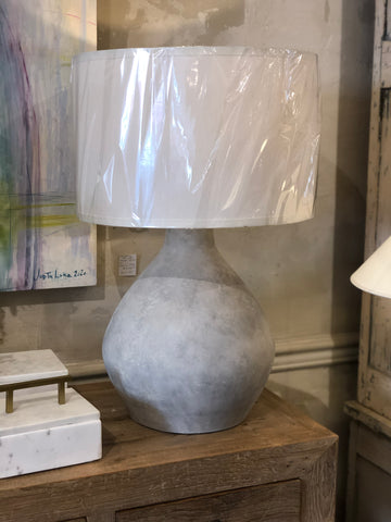 Textured ceramic lamp