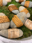 Wrapped decorative stone