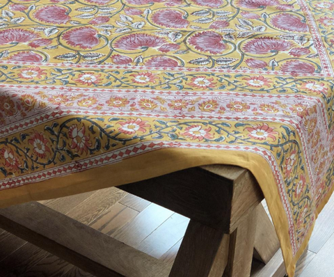 Hand Printed Tablecloth